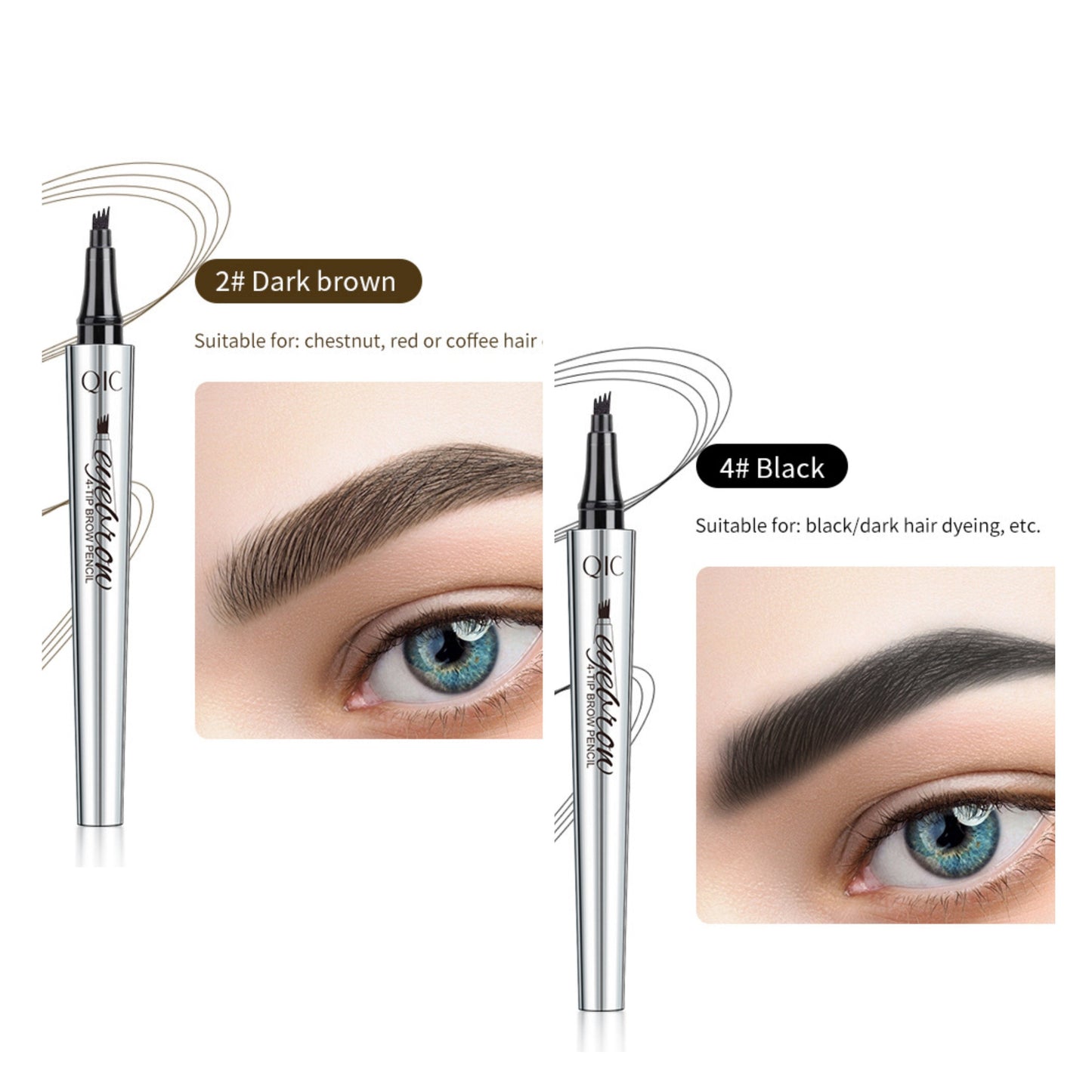 💎【BOGO】Pro 3D Microblading Pencil 💦 Waterproof & 4 Tips for Natural Brows!