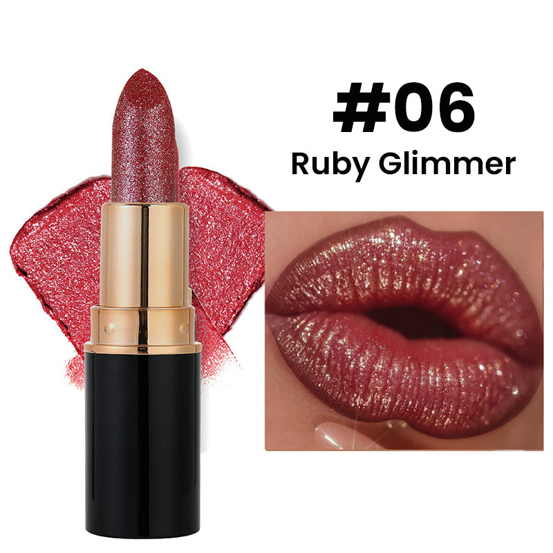 🎉Limited Price£9.99-Buy 1 Get 1 Free💋Waterproof & Moisturizing Glitter Lipstick