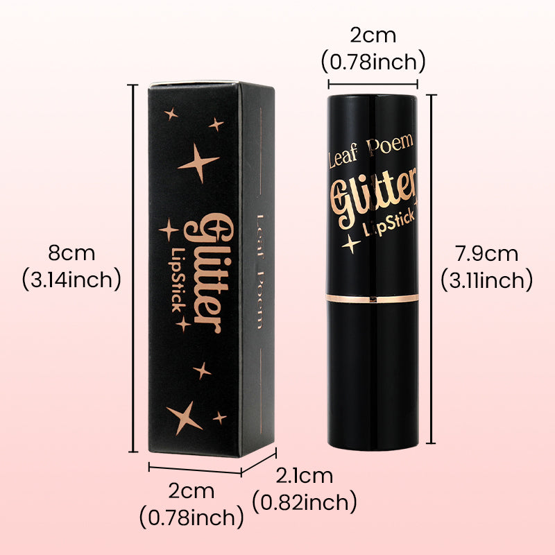 🎉Limited Price£9.99-Buy 1 Get 1 Free💋Waterproof & Moisturizing Glitter Lipstick