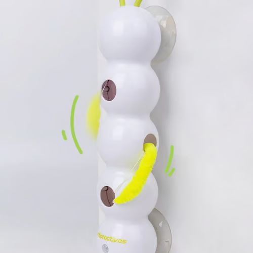 💥2025 Hot Sale🐛Interactive Electric Caterpillar Cat Toy