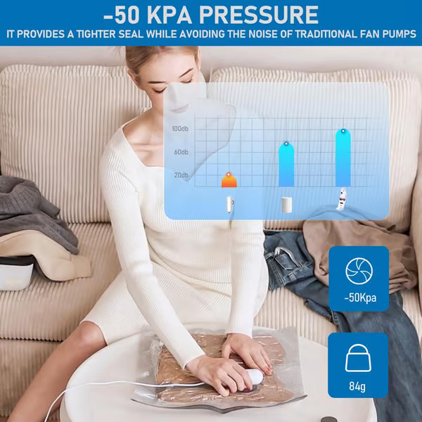 ✨LAST DAY ONLY 44% OFF🔥USB Electric Vacuum Compression Bags – Save Space, Travel Light!