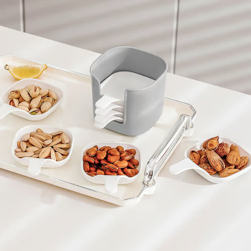 🏆Flash Sale⚡ 50K+ SOLD! Almost Gone-💥Dipping Sauce Plate & Holder Set,Best Gifts