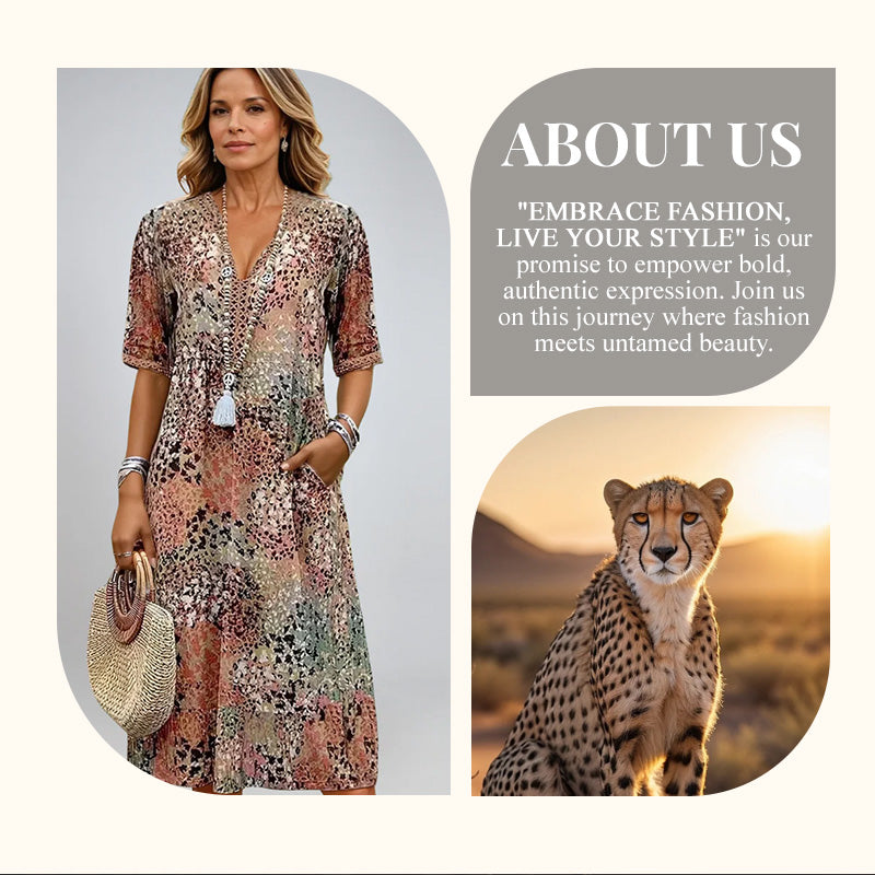Safari Chic Leopard Dress
