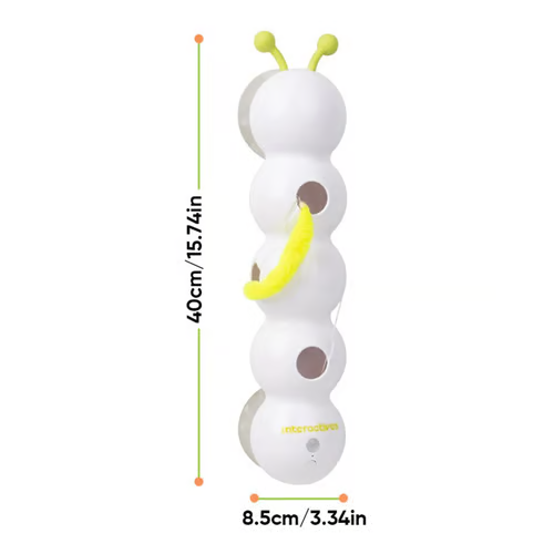 💥2025 Hot Sale🐛Interactive Electric Caterpillar Cat Toy