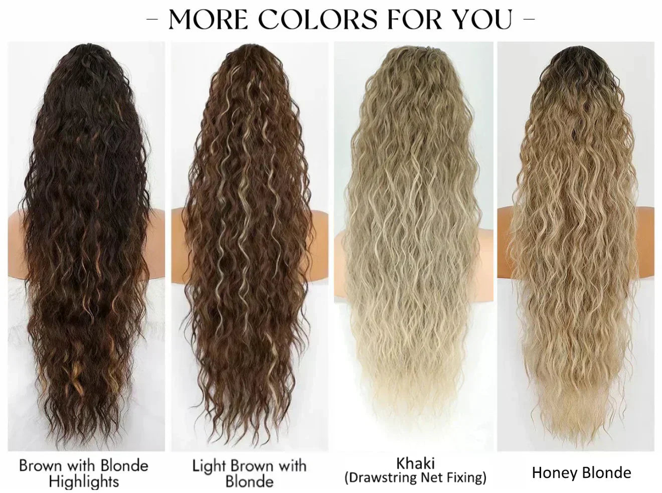 🫧🫧Limited Price £14.99-Last Day Promotion 49%OFF🫧Curly Wavy Frizzy Hair Extension with Ponytail