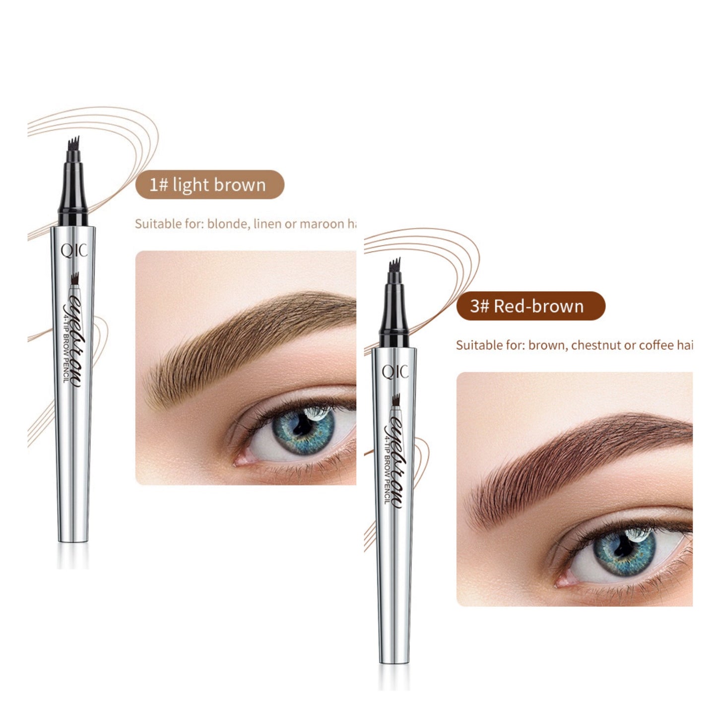 💎【BOGO】Pro 3D Microblading Pencil 💦 Waterproof & 4 Tips for Natural Brows!