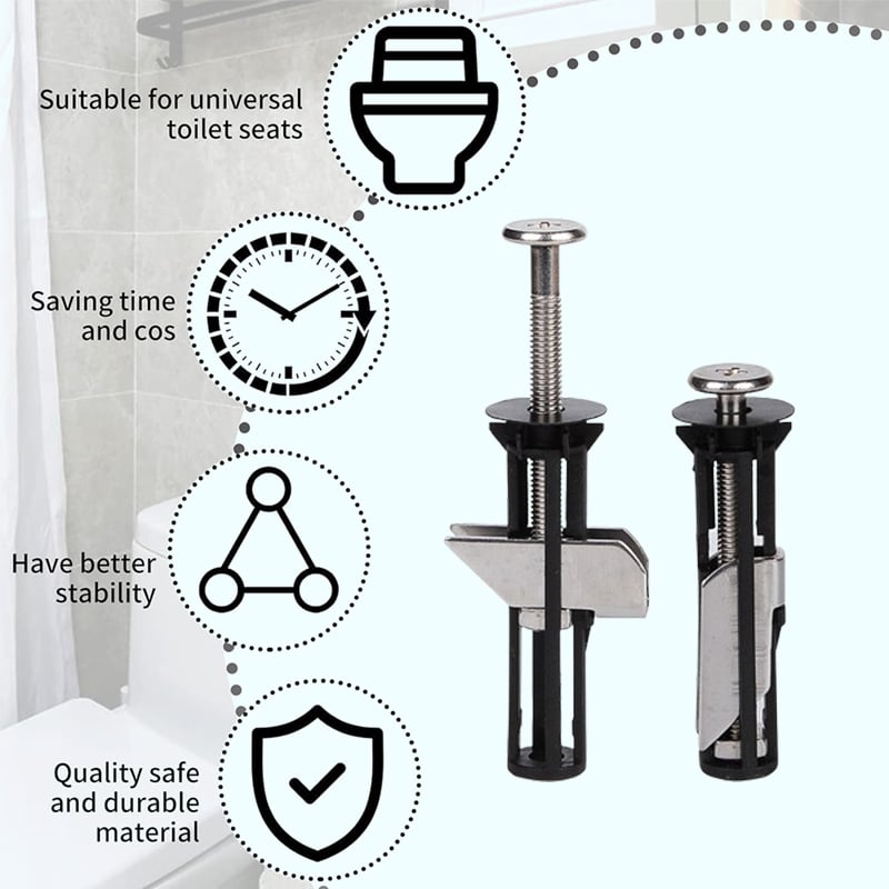 🔥2025 Hot Sale🔥Heavy Duty Toilet Seat Fastener Bolt kit