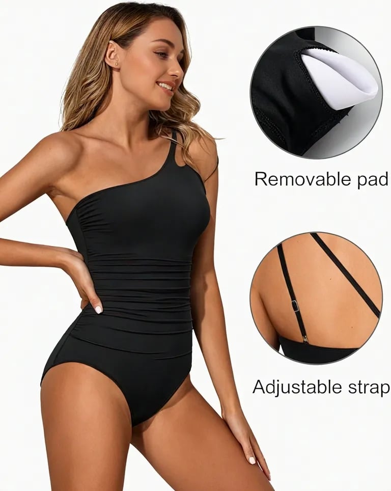 🩱Vacation Sale -50% OFF🏝️ - ✨One Shoulder One Piece Swimsuit