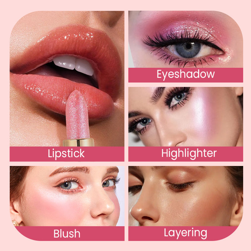 🎉Limited Price£9.99-Buy 1 Get 1 Free💋Waterproof & Moisturizing Glitter Lipstick