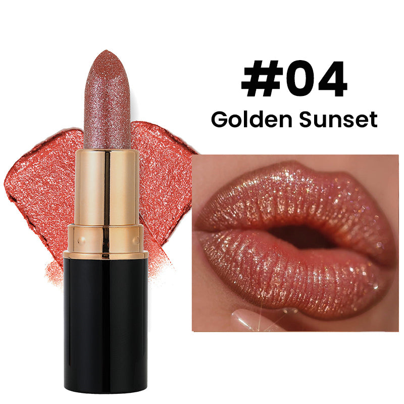 🎉Limited Price£9.99-Buy 1 Get 1 Free💋Waterproof & Moisturizing Glitter Lipstick