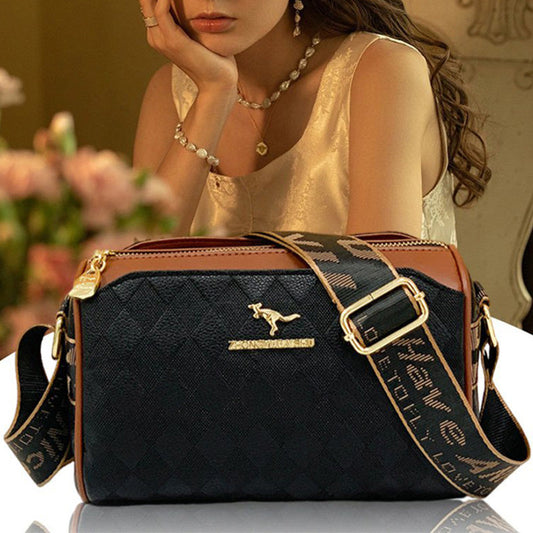 💥Hot Sale 50% Off💥Fashion Diamond Pattern Large Capacity 3-Layer Crossbody Bag