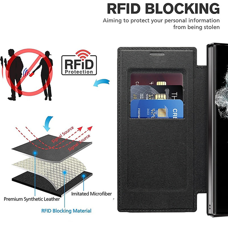 🔥time-limited discount🔥📱2025 New Leather Textured Flip Phone Case For Samsung S22 / 23 / 24 / 25 Series