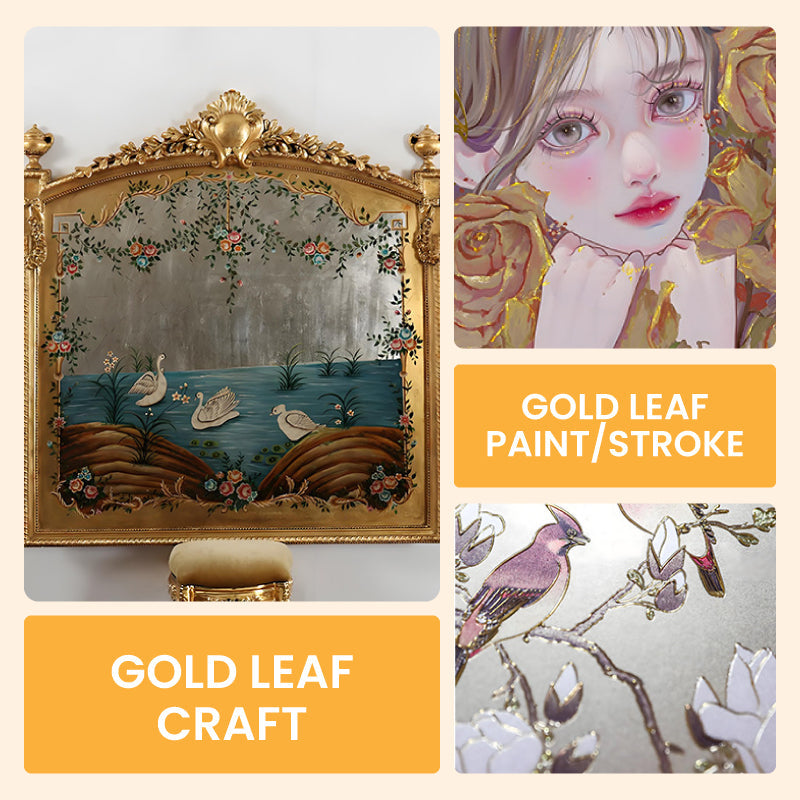 🔥 Special Offers 50% OFF🔥 Water Based Gold Leaf Paint For Art, Painting, Handcrafts
