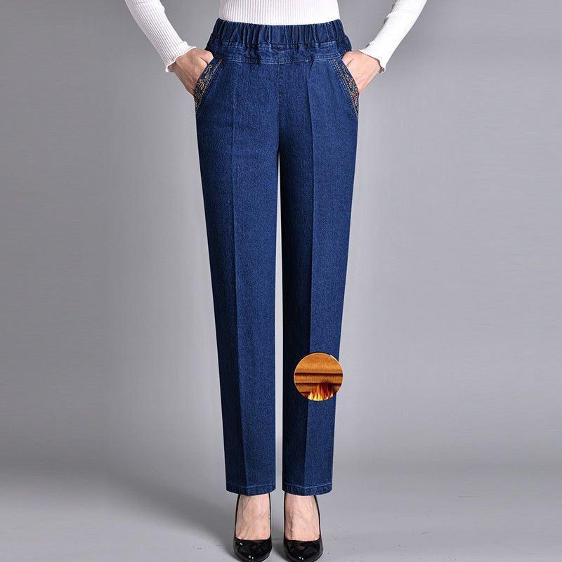 🍁New for autumn✨ Side-Pocket Full Elastic Waist Jeans
