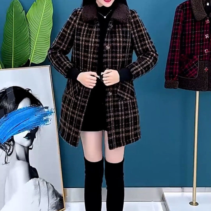 Women's Plush Thick Mid Length Jacket Coat ๐ Free shipping ๐