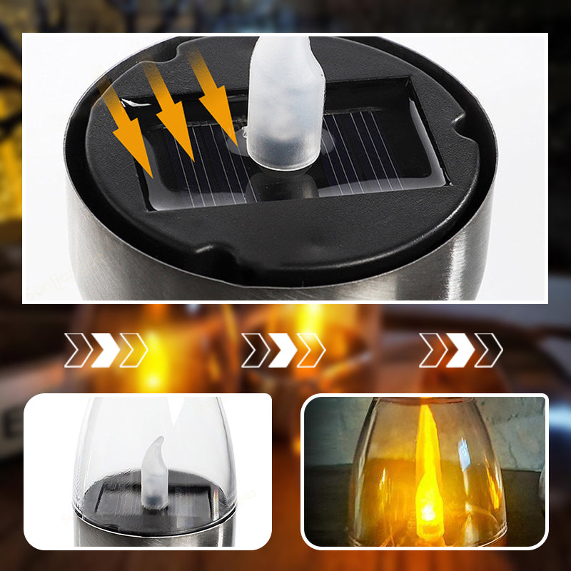Solarbetriebene LED-Kerzenlichtlampe