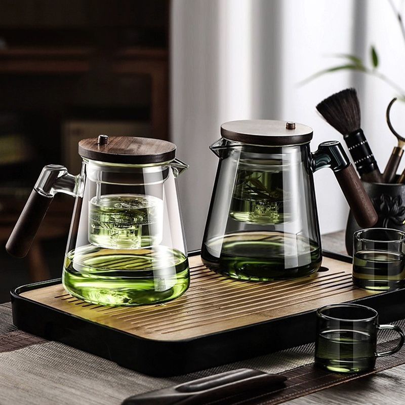 Leaves and water separation press teapot, 750 ml