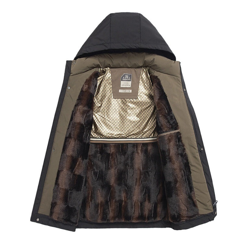 🎅Christmas Pre-sale🎁Men’s Winter Thermal Thick Hooded Parka Coat