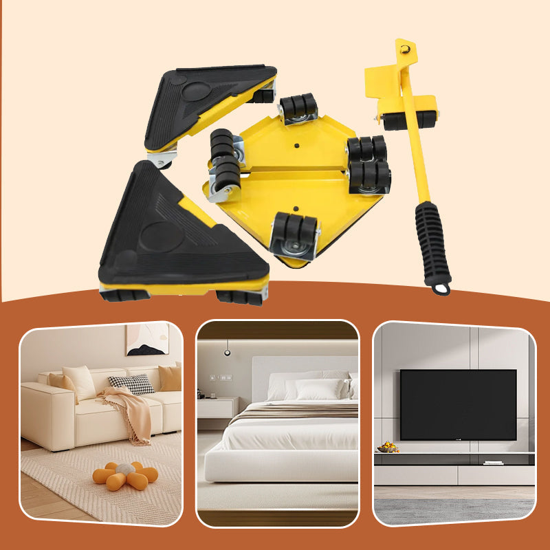 Convenient Moving Triangular Omnidirectional Caster Set