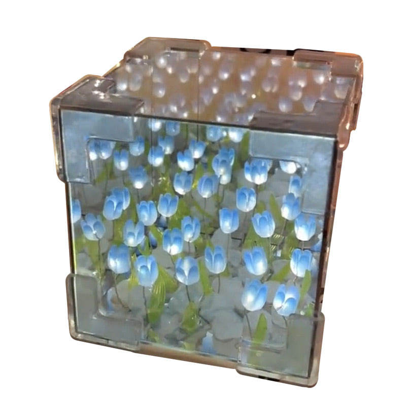 🎅Christmas Specials 50% OFF🎁🎄Magic Cube DIY Tulip Mirror Light