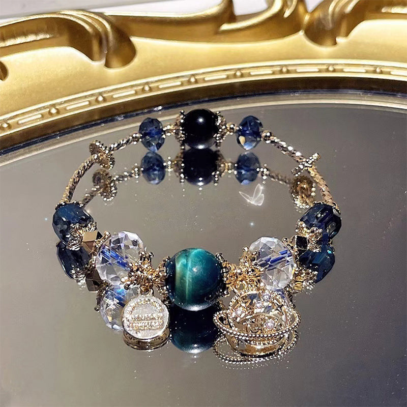 Elegant French Style Crystal Sandstone Bracelet