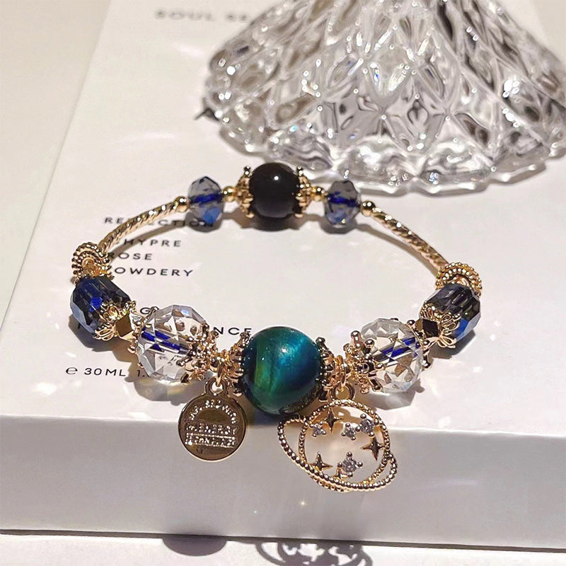 Elegant French Style Crystal Sandstone Bracelet