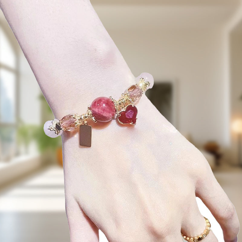 Elegant French Style Crystal Sandstone Bracelet