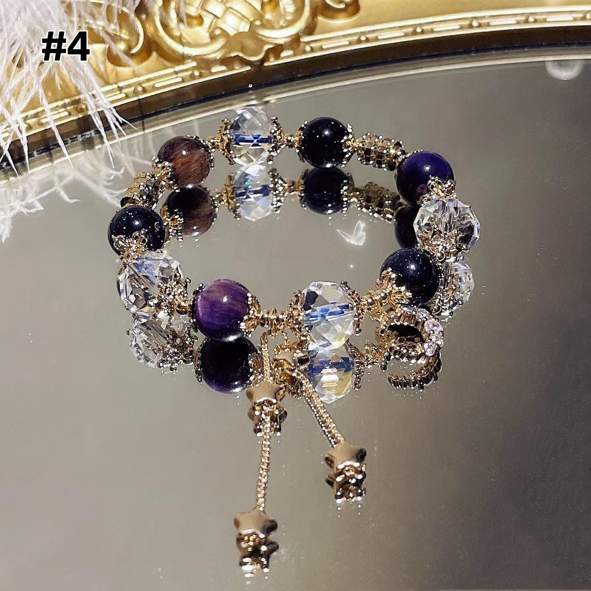Elegant French Style Crystal Sandstone Bracelet