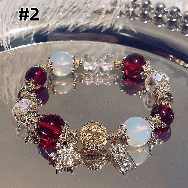 Elegant French Style Crystal Sandstone Bracelet