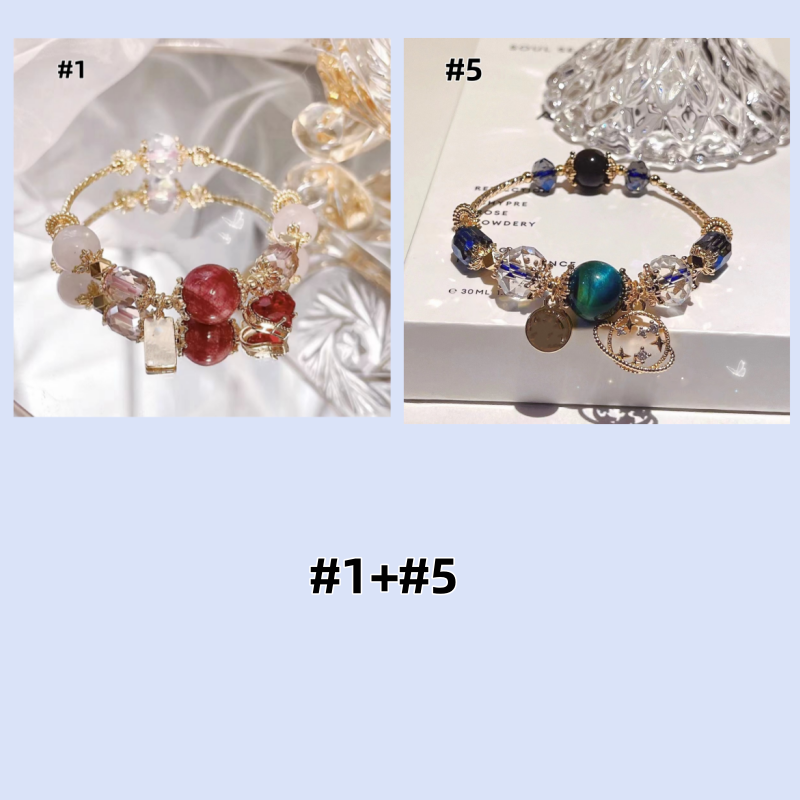 Elegant French Style Crystal Sandstone Bracelet