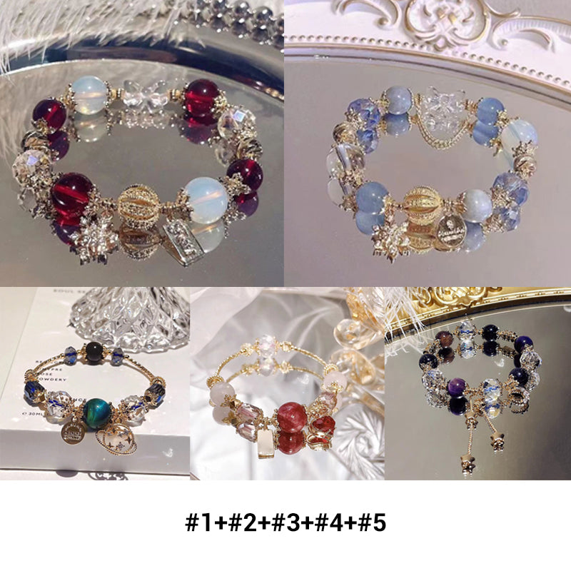 Elegant French Style Crystal Sandstone Bracelet