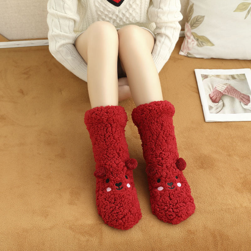 💓Winter Sale 49% OFF🔥Cute Extra-Thick Soft Cozy Home Socks
