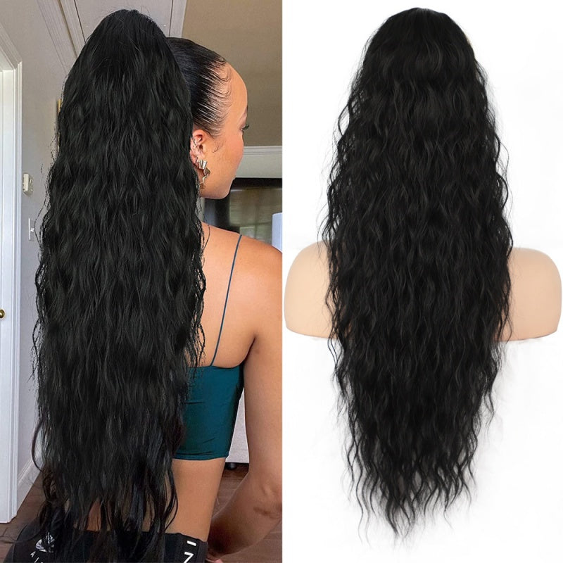 🫧🫧Limited Price £14.99-Last Day Promotion 49%OFF🫧Curly Wavy Frizzy Hair Extension with Ponytail