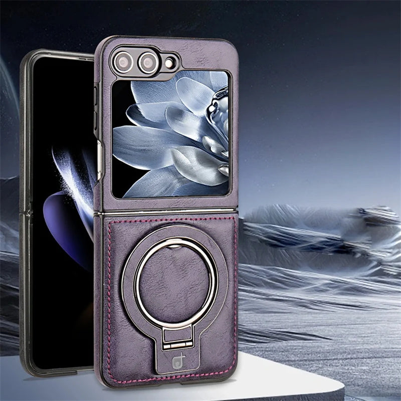 💎Quality is King💎Magnetic Phone Case with Ring Stand for Galaxy Z Flip Series