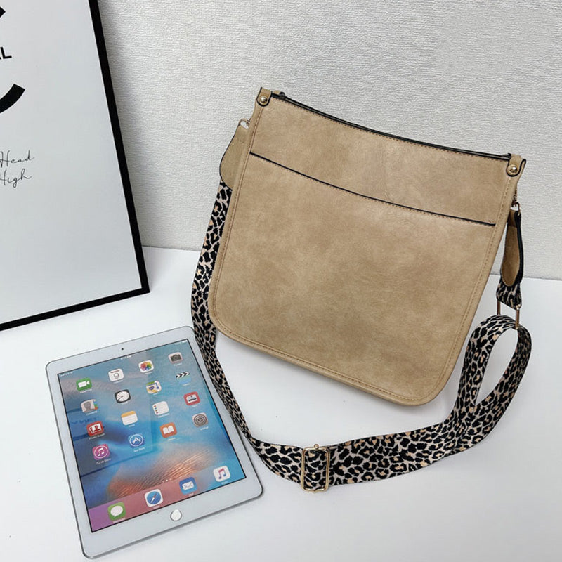 Colorful Straps Crossbody Leather Bags