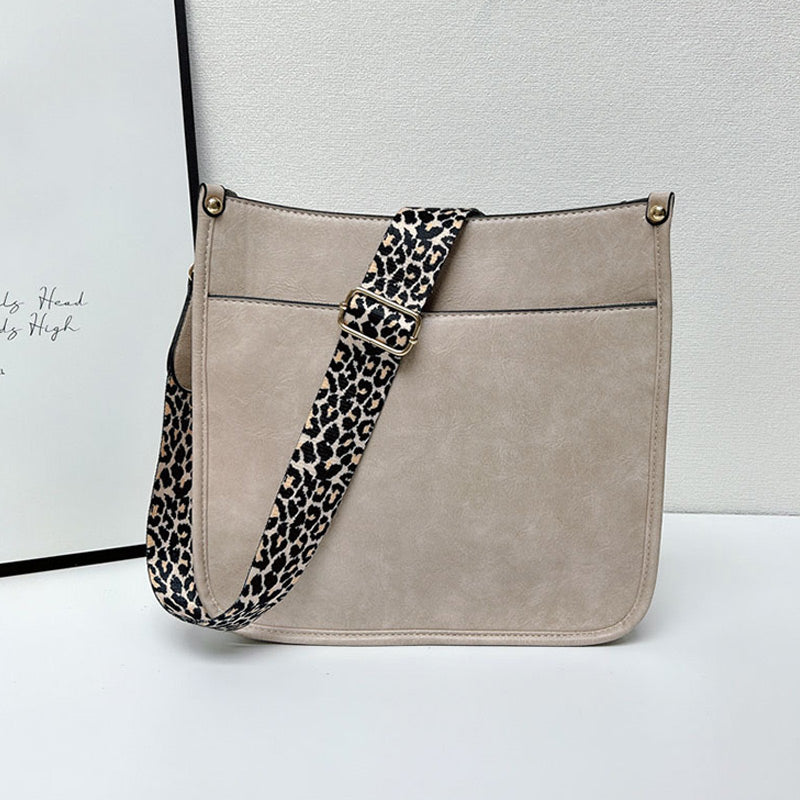 Colorful Straps Crossbody Leather Bags