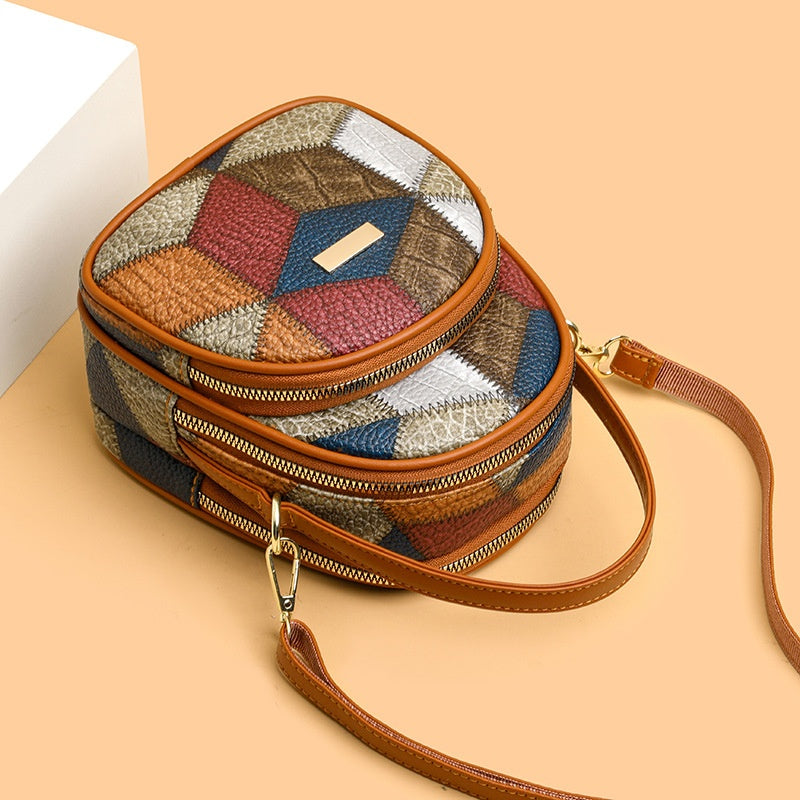 Women's Vintage Geometric Pattern Crossbody Bag