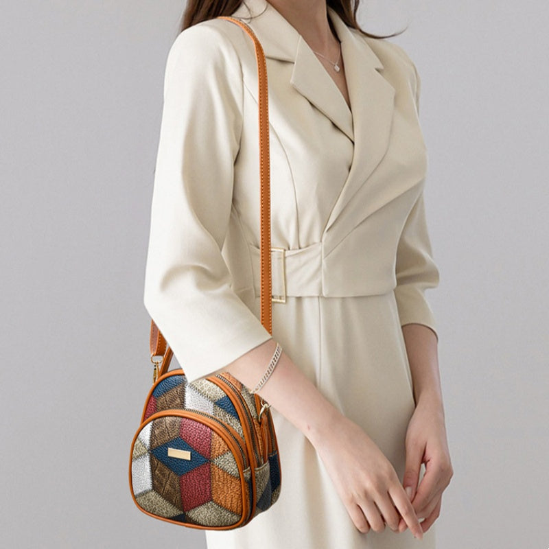 Women's Vintage Geometric Pattern Crossbody Bag