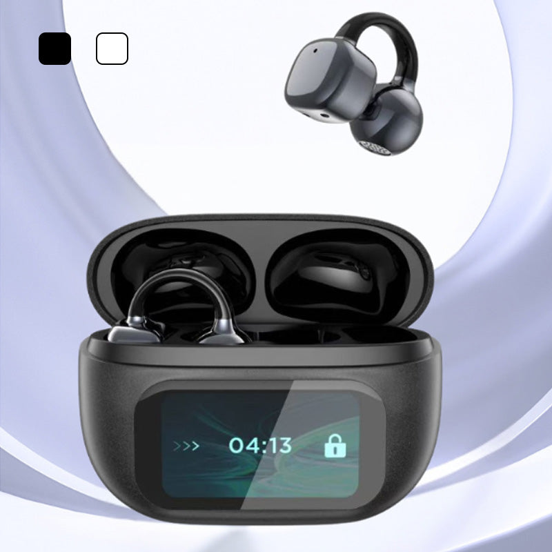 🔥2025 New Arrivals Hot Sale🎧Ear Clip-on Smart Color Screen Intelligent Translation Headset