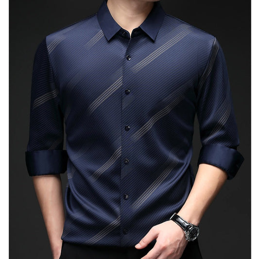 💥2025 HOT-63% OFF🔥Men's High-End Business Casual Non-Iron Warm Shirt👔