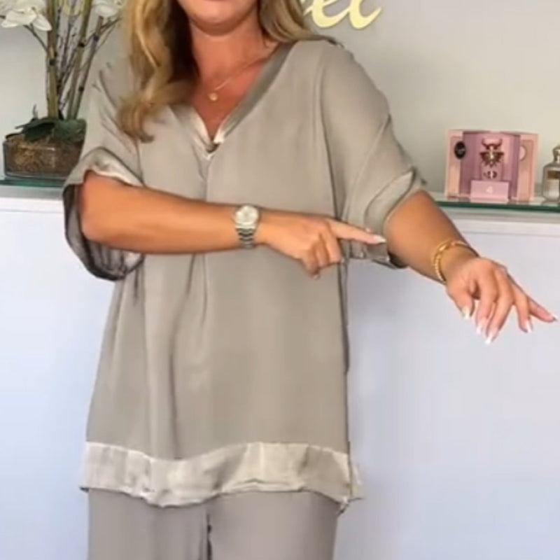 💗Limited Time Half Price Offer💗Casual V-Neck 2-Piece Set