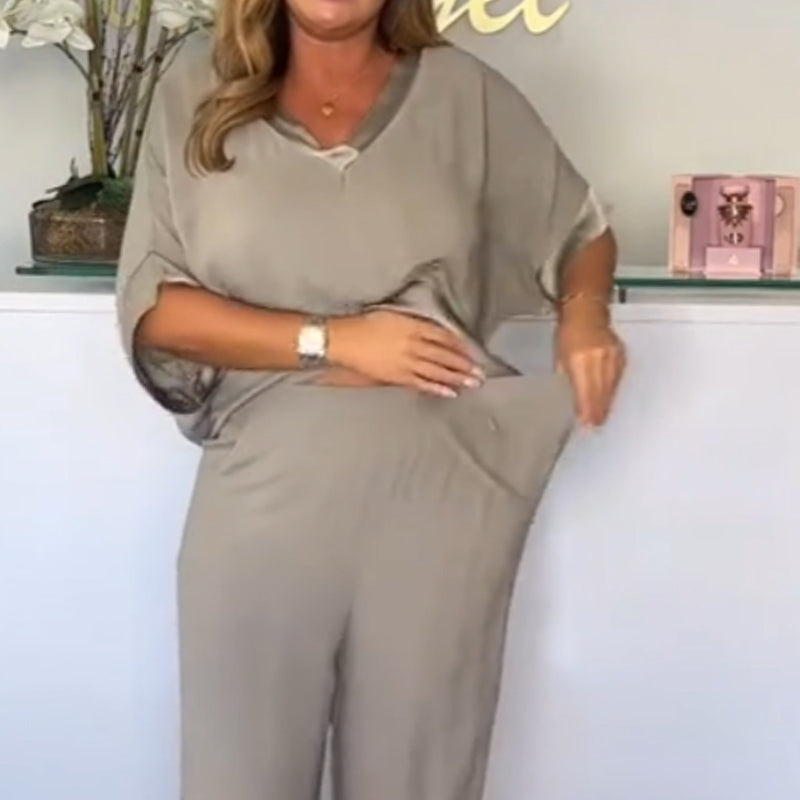 💗Limited Time Half Price Offer💗Casual V-Neck 2-Piece Set