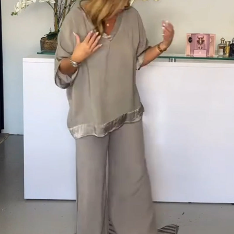 💗Limited Time Half Price Offer💗Casual V-Neck 2-Piece Set