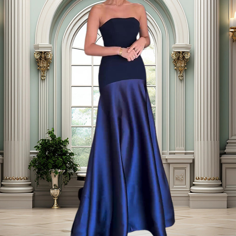 Elegant Off-Shoulder A-Line Long Dress