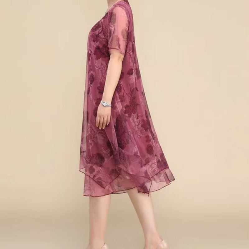 ❤️Your Wardrobe❤️ Women's Elegant Casual Lightweight Printed Dress