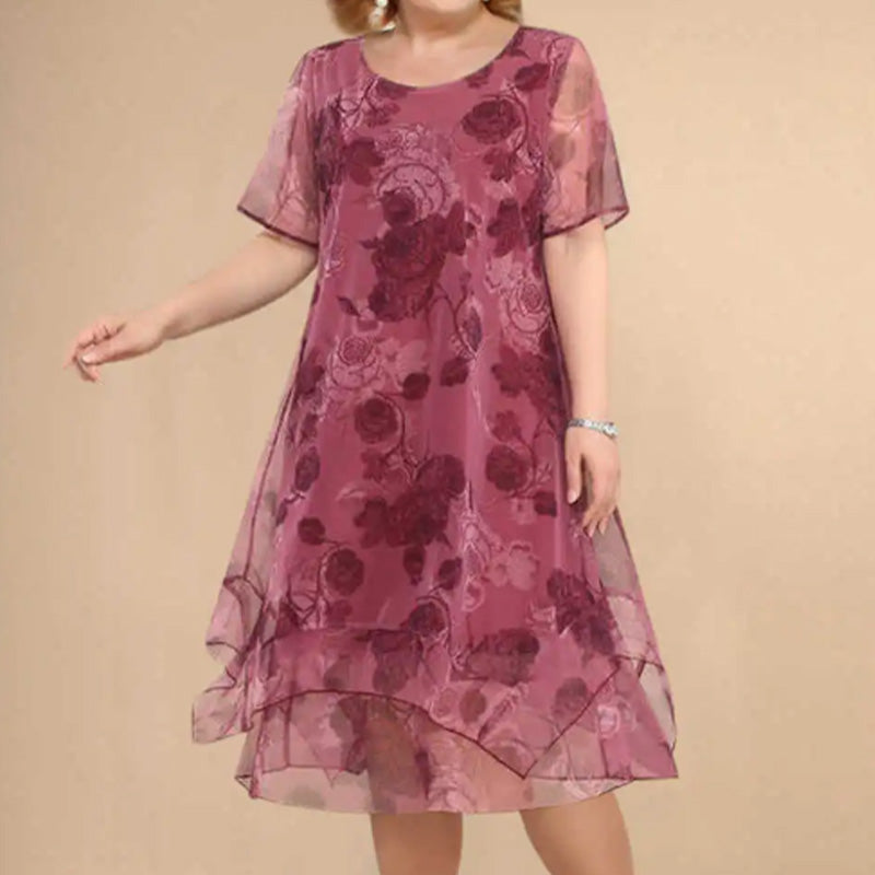 ❤️Your Wardrobe❤️ Women's Elegant Casual Lightweight Printed Dress