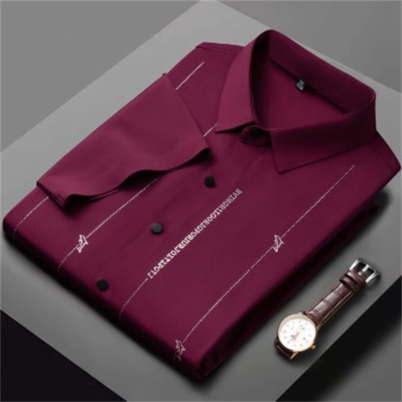 ✨Men's Stretch Anti-Wrinkle Ice Silk Shirt(49% OFF)