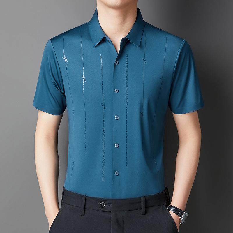 ✨Men's Stretch Anti-Wrinkle Ice Silk Shirt(49% OFF)