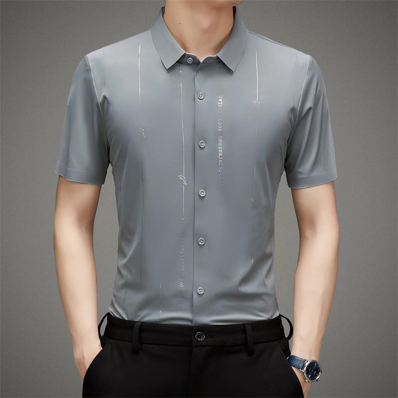 ✨Men's Stretch Anti-Wrinkle Ice Silk Shirt(49% OFF)