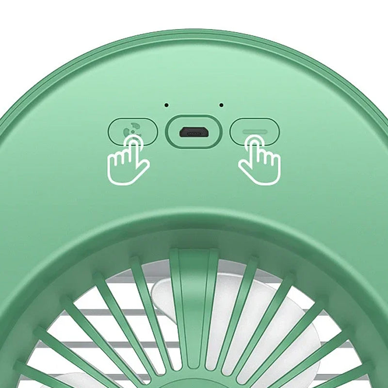 3-Speeds USB Portable Air Cooler Misting Fan